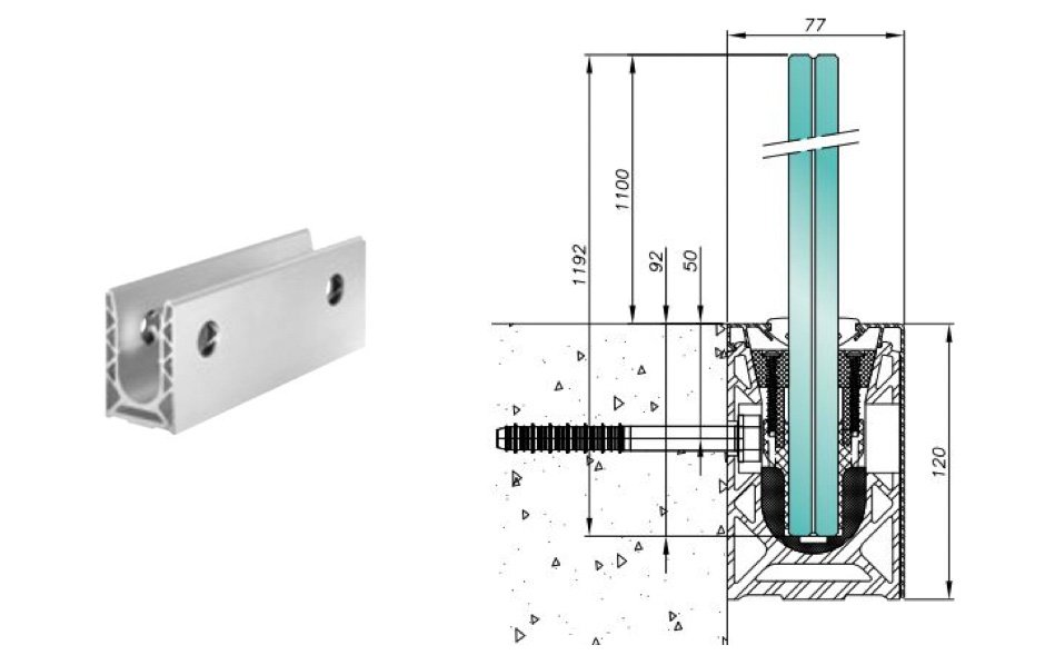 Sabco бічний монтаж