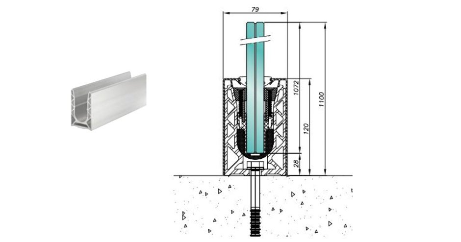 SABCO Підлоговий монтаж